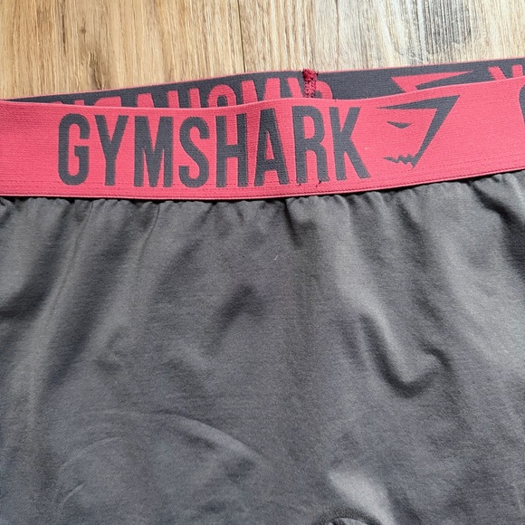 Gymshark Gray Leggings with Pink Waistband - Picture 2 of 2